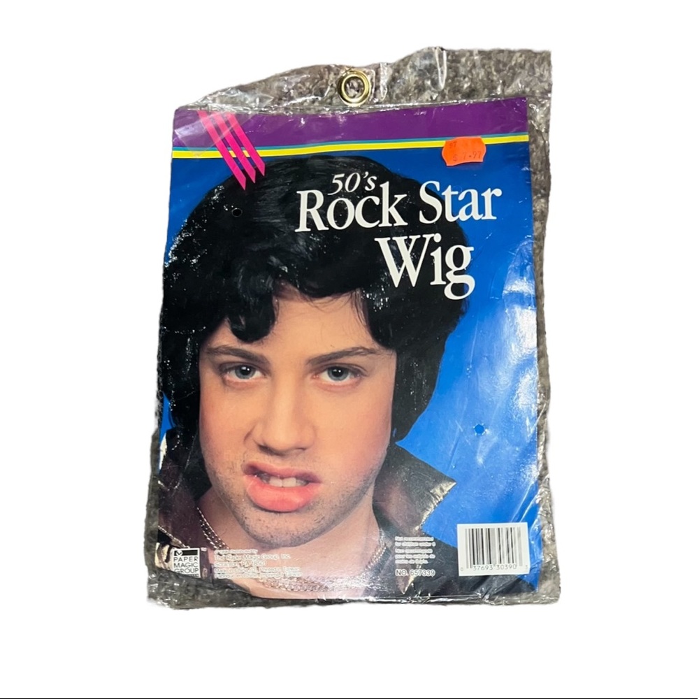 Vintage 1996 The Paper Magic Group 50’s Rock Star Wig Costume Halloween